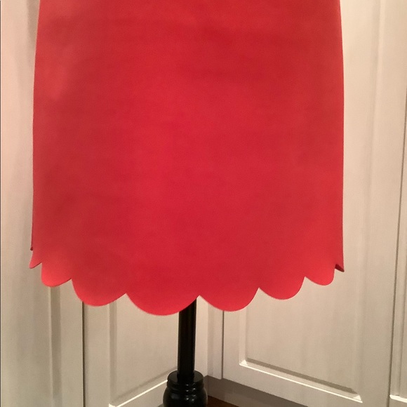 Stunning Coral JCrew Scalloped Dress, Size 10 - Picture 2 of 8